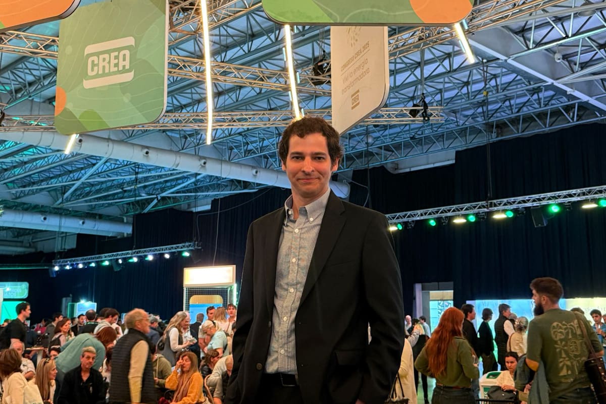 Diego Chameides, economista jefe de Baco Galicia, durante su exposición en el Congreso de CREA, que se desarrolla en Tecnópolis bajo el lema “Viví la energía transformadora”