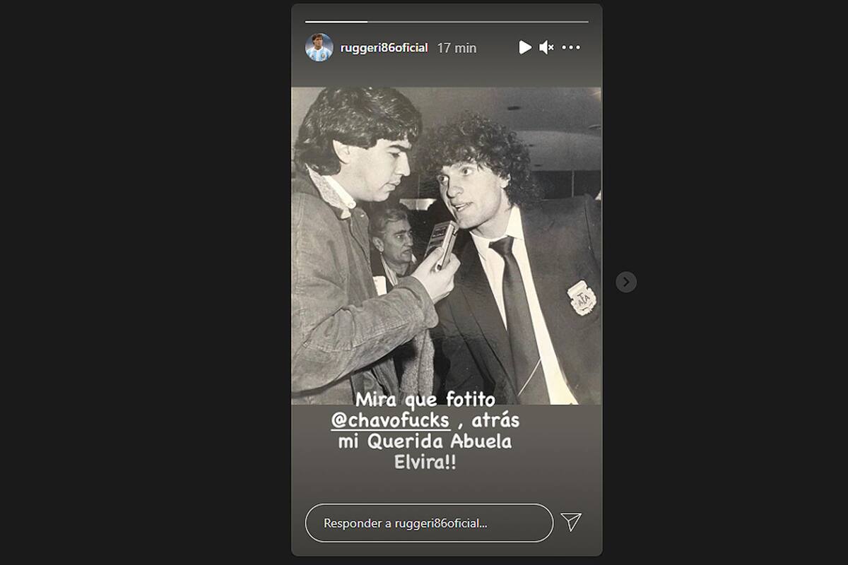 Diego Chavo Fucks y Oscar Ruggeri, en tiempos en lo que no imaginaban trabajar juntos en la TV