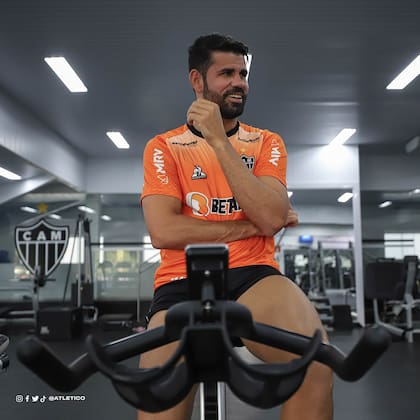 Diego Costa, jugador franquicia de Atlético Mineiro que regresó a Brasil desde España y será la piedra angular de su proyecto deportivo.