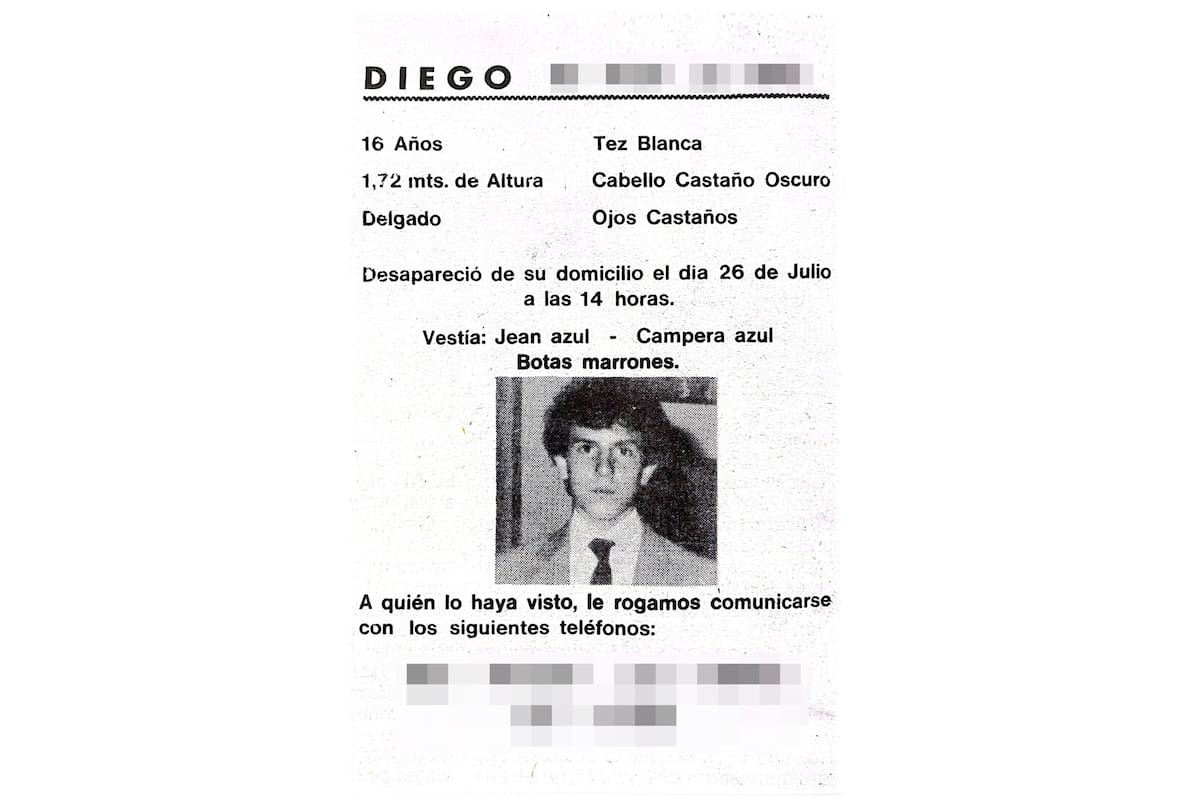 Diego Fernández Lima desapareció en julio de 1984