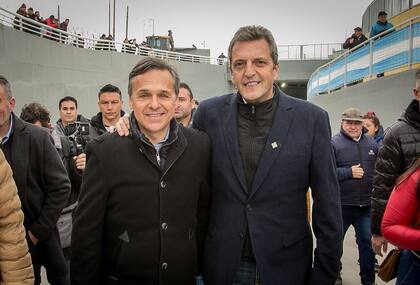 Diego Giuliano junto a Sergio Massa
