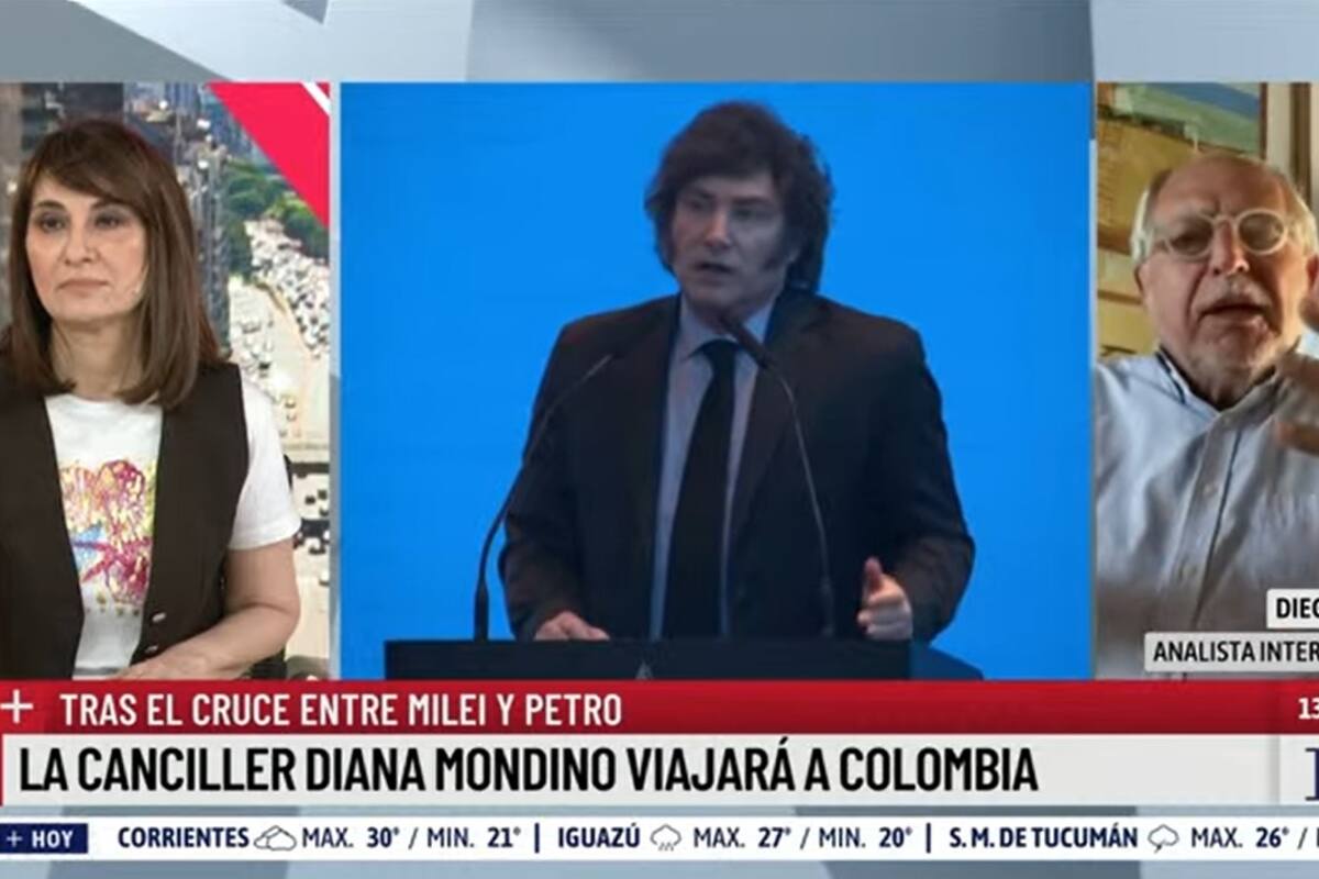 Diego Guelar habló en LN+ con María Laura Santillán