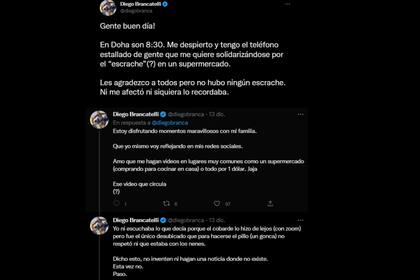 Diego habló sobre el escracho (Foto Twitter @diegobranca)