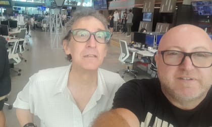 Diego junto a Gabriel Wolf, mentor, director y amigo.