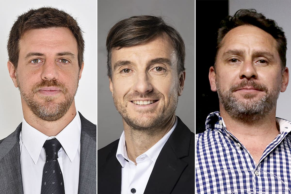 Diego Kravetz, Lucas Ghi y Pablo Descalzo