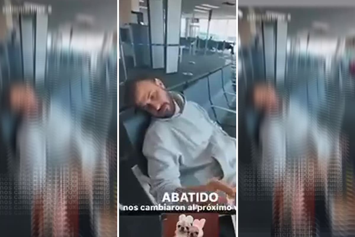 Diego Leuco, a la espera del siguiente avión