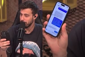 Diego Leuco mostró el mensaje que recibió de Lionel Messi (Foto: captura Luzu TV)