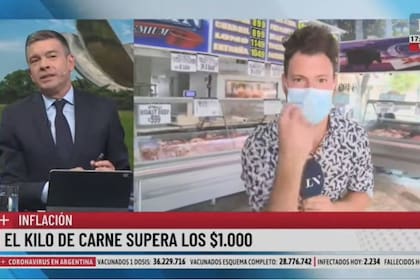 Diego Lewen recibió desde el móvil a Pablo Rossi con un gesto que lo sorprendió