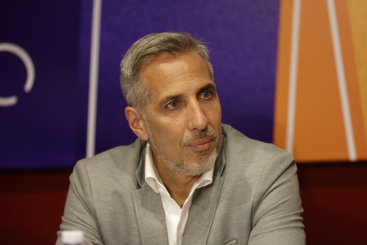 Diego Luciani en la Feria del Libro, el viernes de la semana pasada