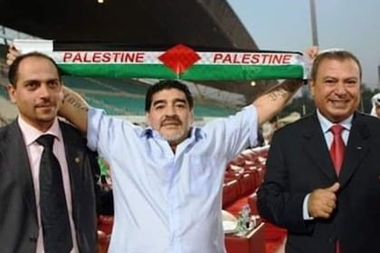 Diego Maradona apoyó abiertamente la causa palestina