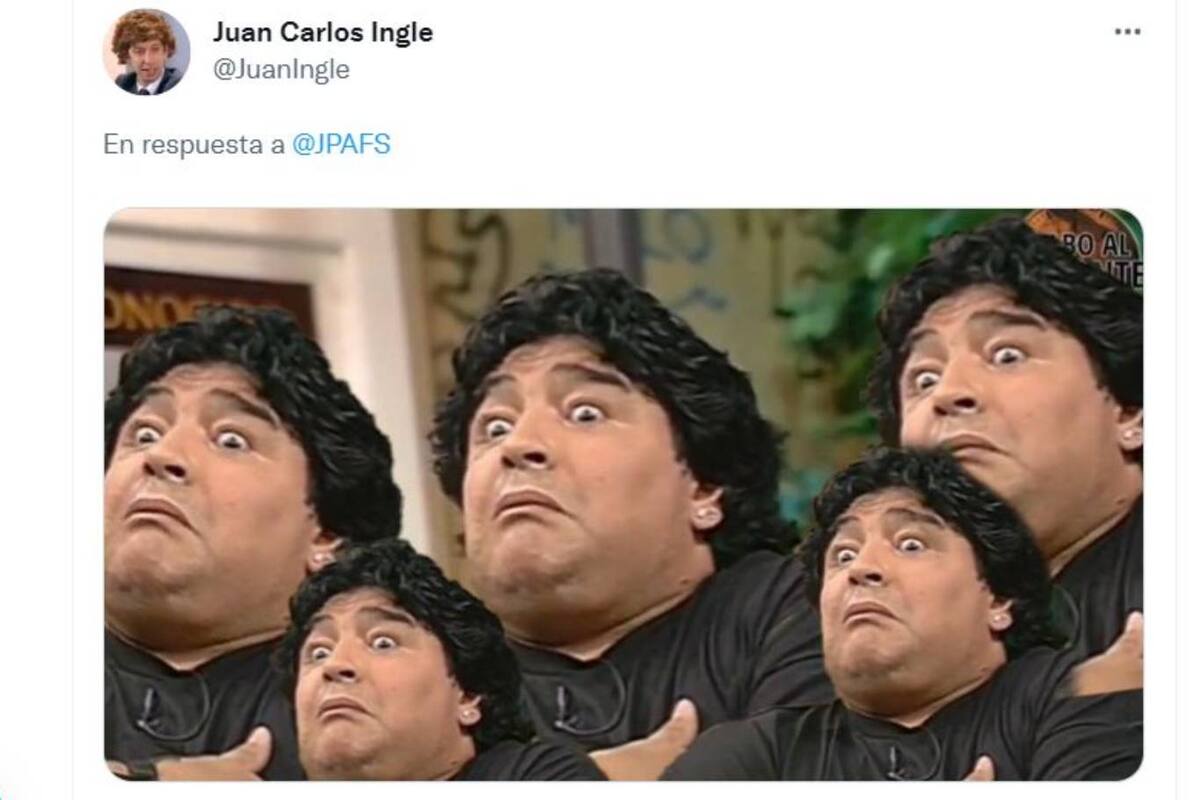 Diego Maradona no faltó en las respuestas del influencer venezolano que dijo que la Argentina le debe mucho al imperio británico