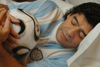 Diego Maradona, sueños de Mundial: la foto tomada por Gerardo Horovitz en abril de 2006 en Córdoba, antes del Mundial de Alemania y a 20 años del de México.