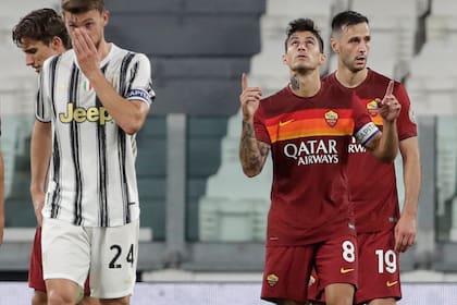 Diego Perotti marcó dos de los goles de Roma en el 3-1 sobre Juventus
