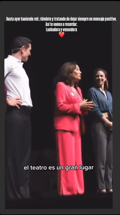 Diego Ramos recordó uno de los discursos finales que dio Ernestina Pais al cerrar una de sus funciones
