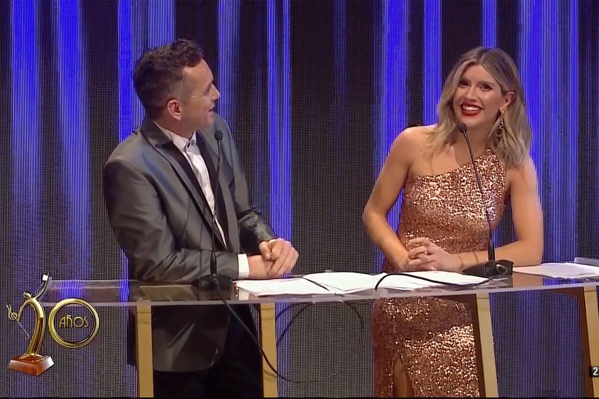 Diego Reinhold y Laurita Fernández.