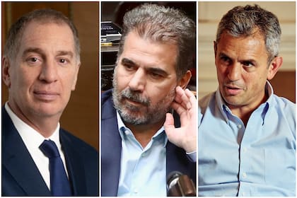 Diego Santilli, Cristián Ritondo y Martín Menem