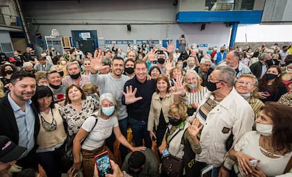 Diego Santilli, en campaña