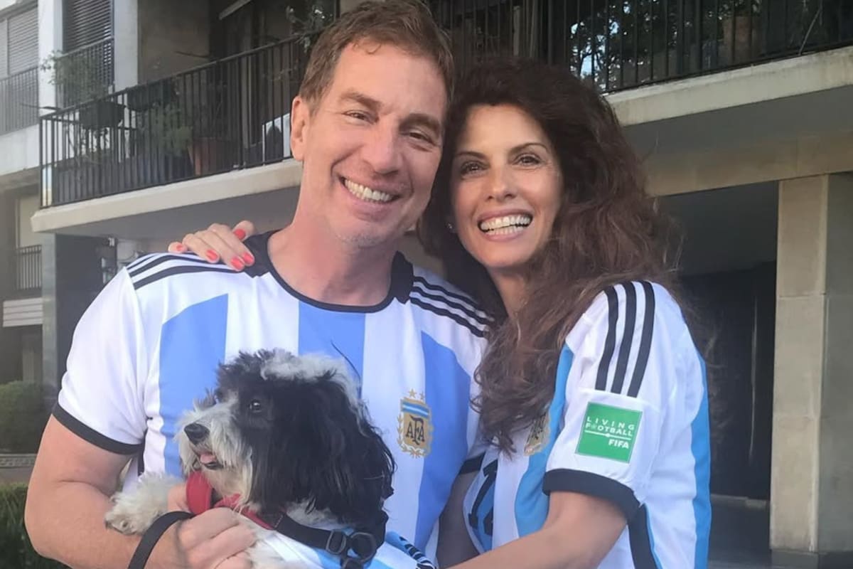 Diego Santilli junto a Analía Maiorana, con quien está casado desde 2014 (Instagram/@analiamaiorana)