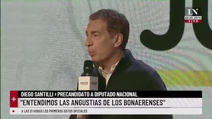Diego Santilli: "Nos comprometimos con Manes a estar acá unidos".