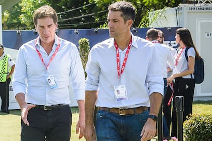 La charla de hace tres años entre Diego Santilli, entonces vicejefe de Gobierno de la Ciudad, con Agustín Calleri, presidente de la Asociación, en el Buenos Aires Lawn Tennis Club