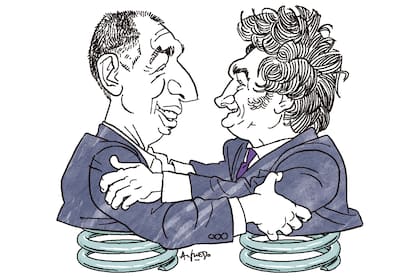 Diego Santilli y Javier Milei