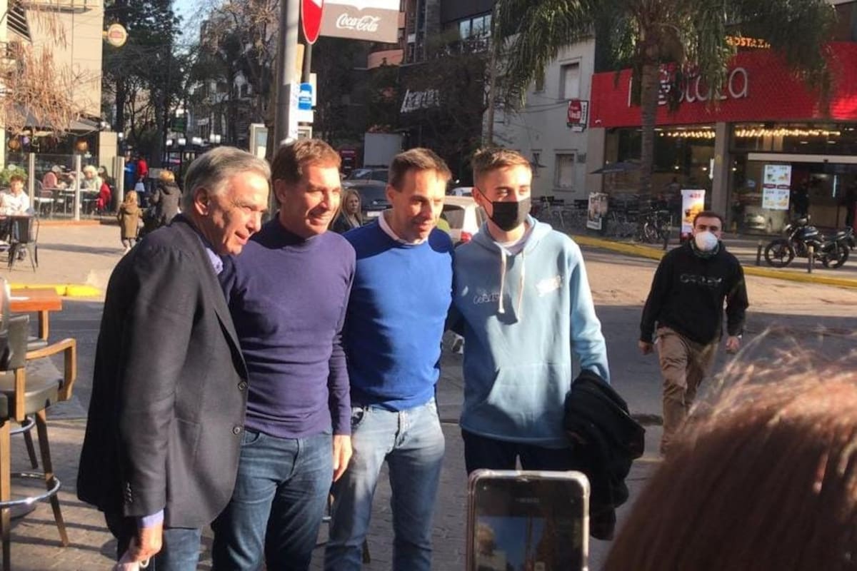 Diego Santilli y Miguel Ángel Pichetto, de campaña en Lomas de Zamora