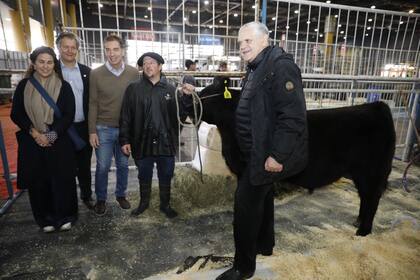 Diego Santilli y Ricardo López Murphy esta mañana en La Rural