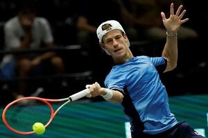 Diego Schwartzman cayó ante David Goffin en su debut en Amberes