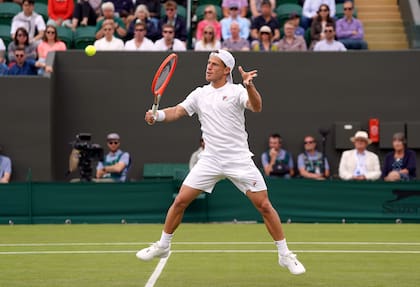 Diego Schwartzman cayó en la segunda ronda de Wimbledon ante Liam Broady.