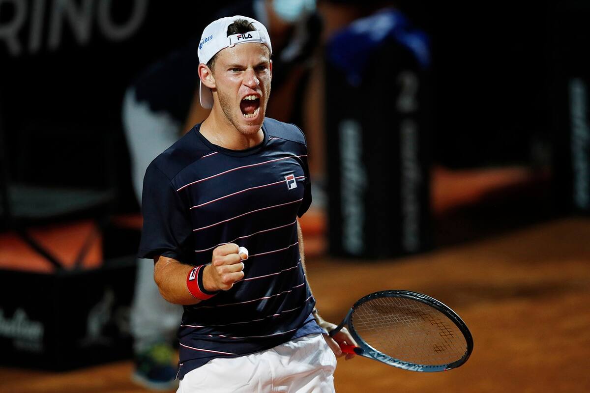 Diego Schwartzman en el Abierto de Italia