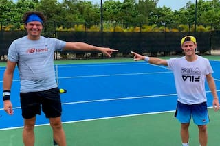 Schwartzman entrena con los top en Bahamas mientras aprende a jugar al golf