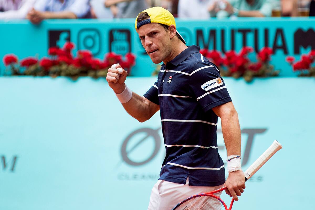 Diego Schwartzman festejó ante Feliciano López, que jugó por última vez en la Caja Mágica