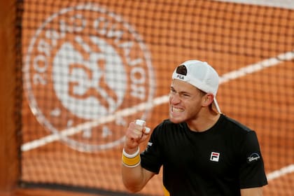 Puño en alto: el gesto de Schwartzman en una enorme batalla frente a Thiem