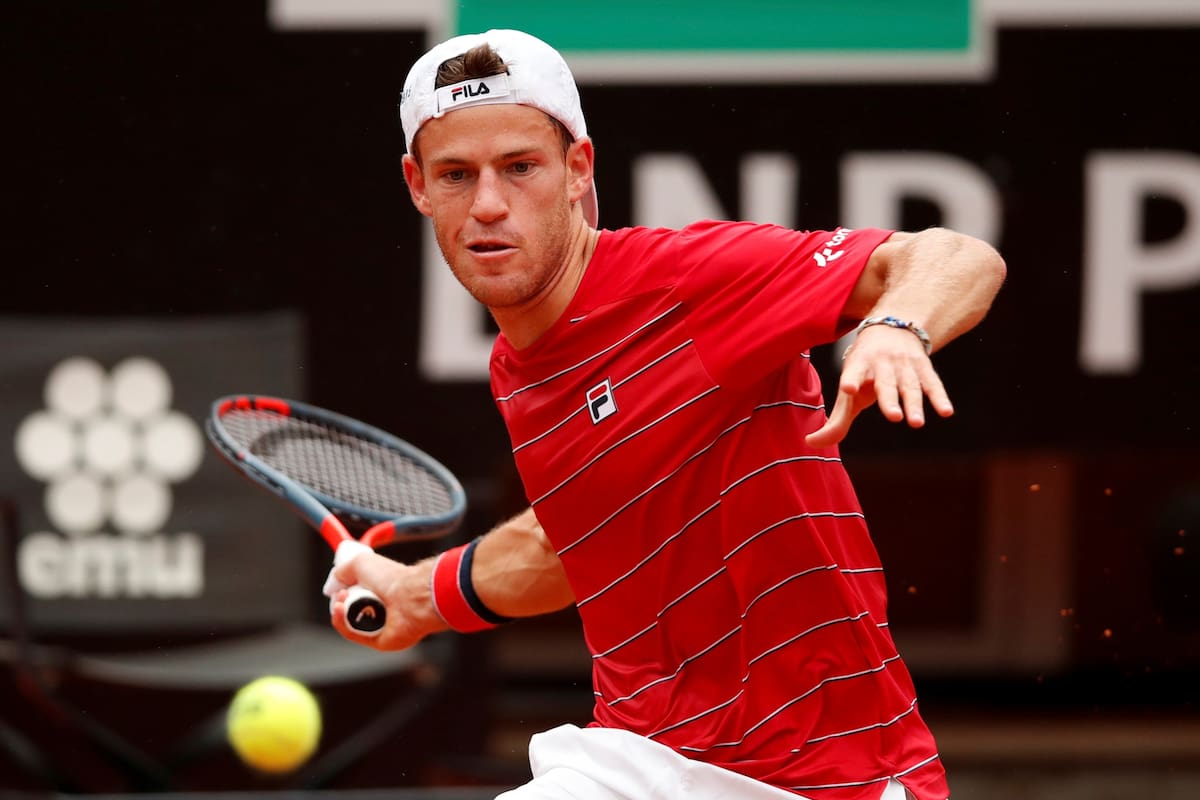 Diego Schwartzman-Novak Djokovic, por el ATP Masters 1000 de Roma: el Peque empezó a buen ritmo, pero perdió el primer set