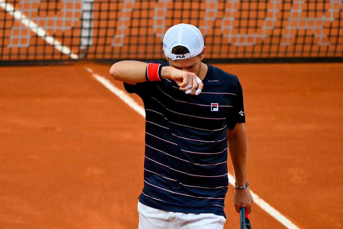 Diego Schwartzman-Novak Djokovic, por el ATP Masters 1000 de Roma: el Peque empezó a buen ritmo, pero perdió el primer set