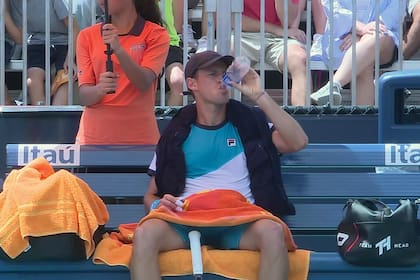Diego Schwartzman se mostró sereno en su primer desafío en el Masters 1000 de Miami.