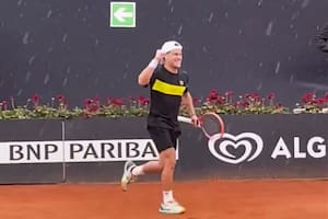 Cantando bajo la lluvia: Schwartzman se dio un gran gusto en el Masters 1000 de Roma