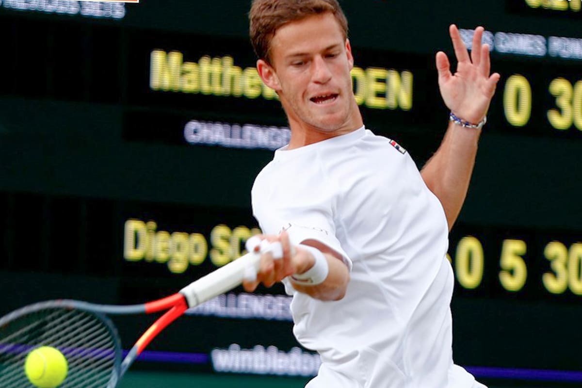 Diego Schwartzman venció a Matthew Ebden en Wimbledon