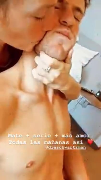"Mates series más amor", la historia que subió Eugenia De Martino esta mañana, junto a su novio Diego Schwartzman