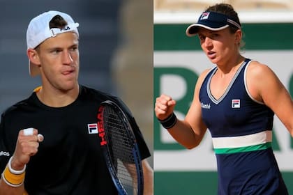 Diego Schwartzman y Nadia Podoroska juegan este martes por los cuartos de final de Roland Garros