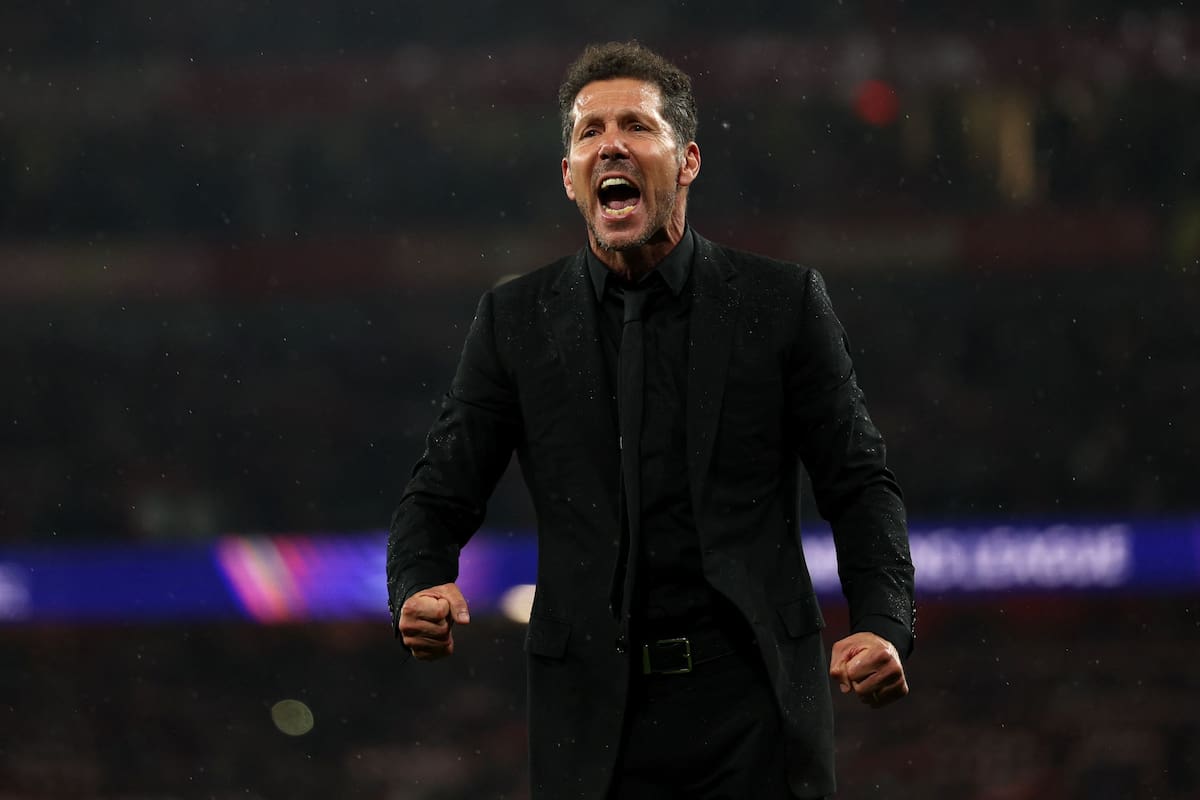 Diego Simeone, a grito pelado