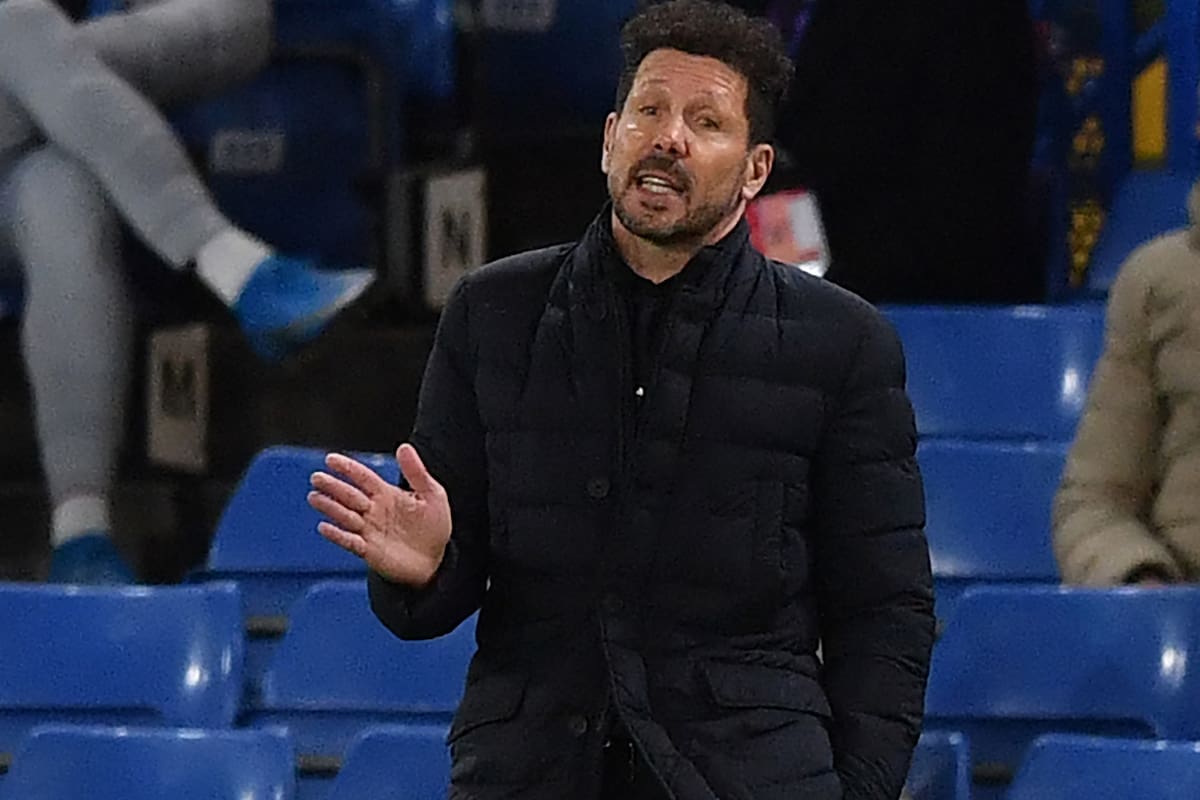 Diego Simeone, DT de Atlético de Madrid, admitió la supremacía de Chelsea en el juego en su serie de octavos de final.