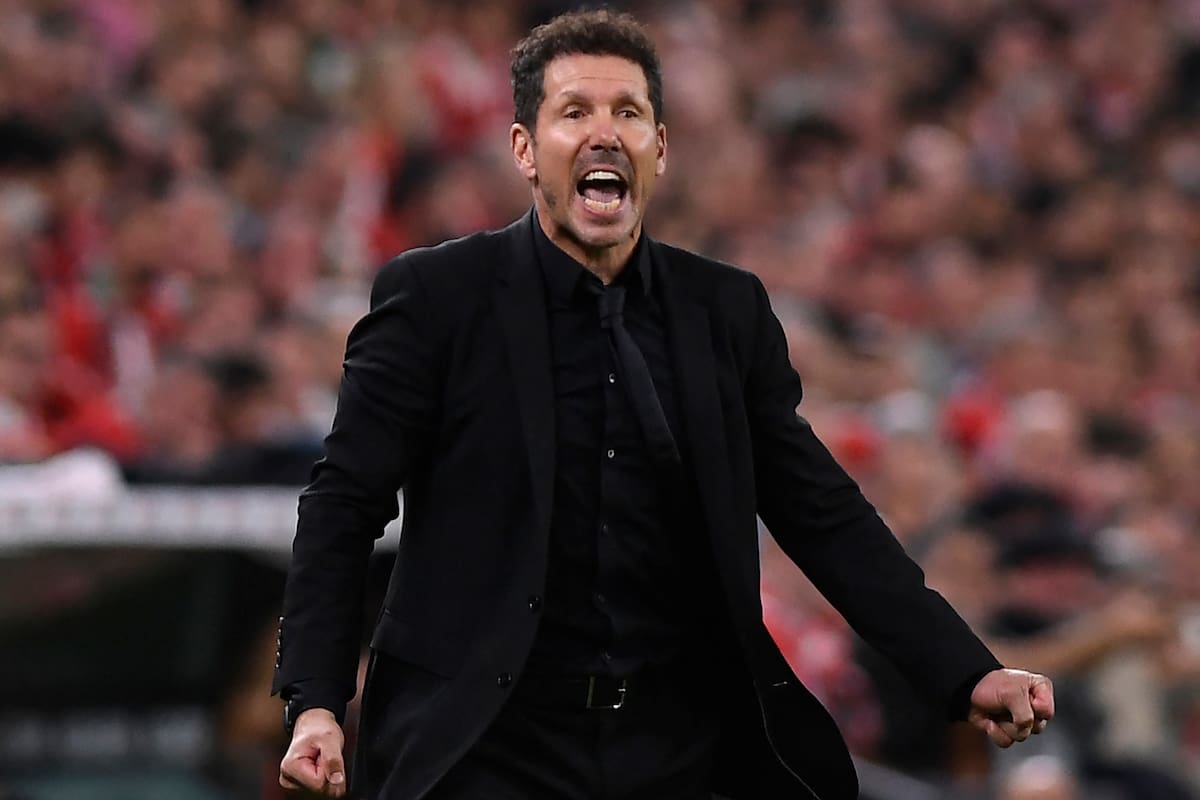 Diego Simeone, en su 12a temporada al frente del Atlético de Madrid, cuestionado