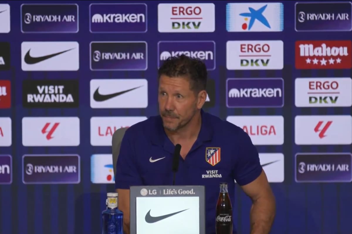 Diego Simeone fue contundente al ser consultado en conferencia de prensa sobre quién debe ganar el Balón de Oro