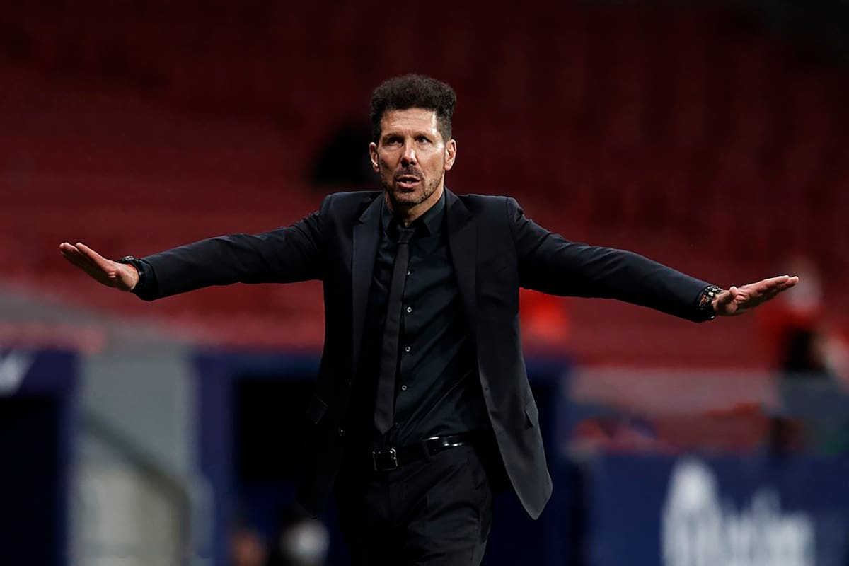 Diego Simeone sufrió hasta el final en el triunfo del Atlético de Madrid