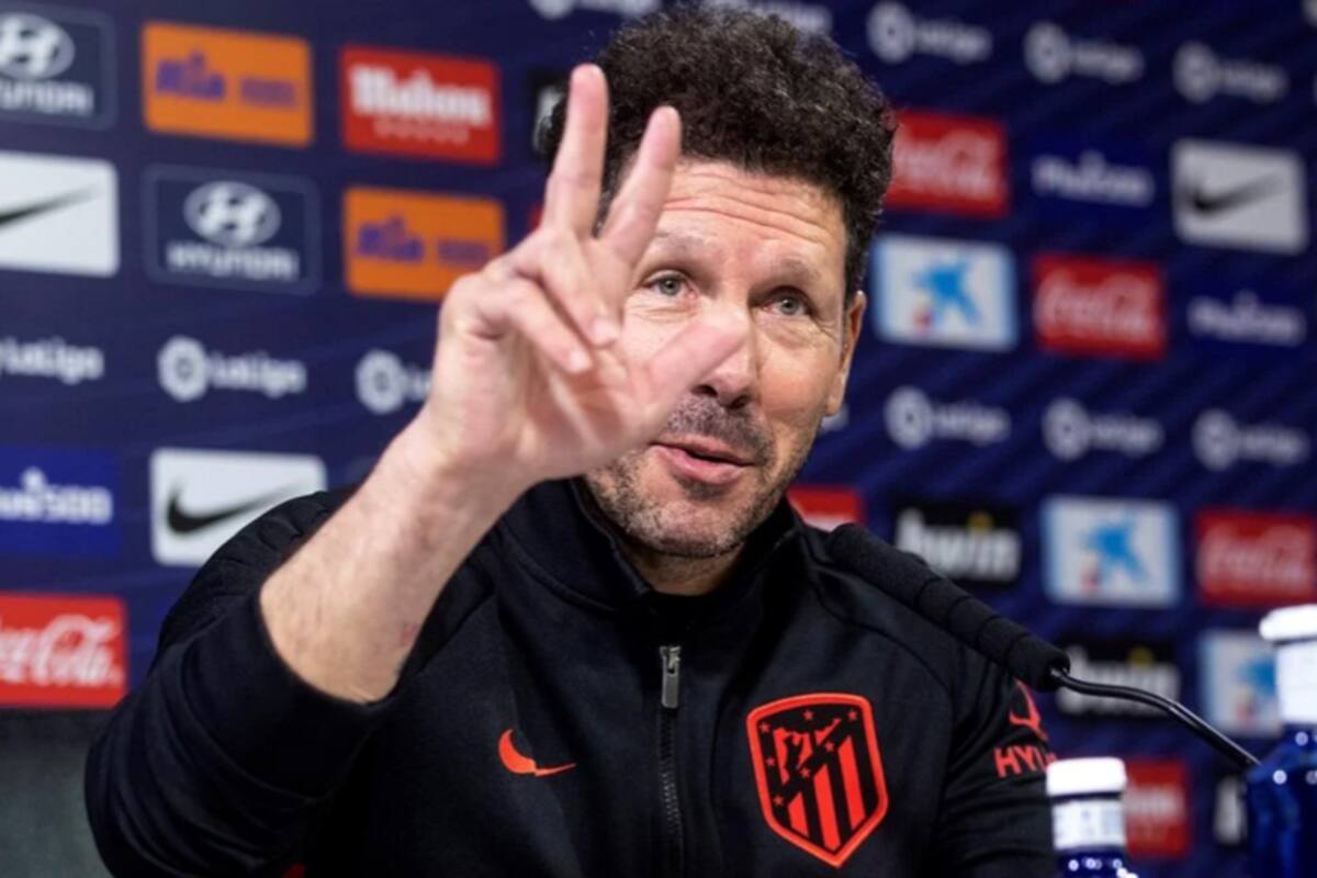 Diego Simeone tiene tres argentinos campeones del mundo en el plantel y lo destacó en la conferencia de prensa antes el partido con Valladolid por la Liga de España.