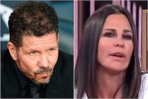 Diego Simeone y Carolina Baldini se reencontraron cara a cara en la boda de su hijo mayor