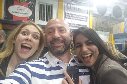 Diego Spagnuolo, con las diputadas Lilia Lemoine y Lucía Montenegro