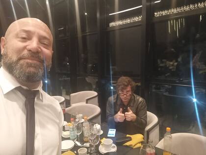 Diego Spagnuolo y Javier Milei