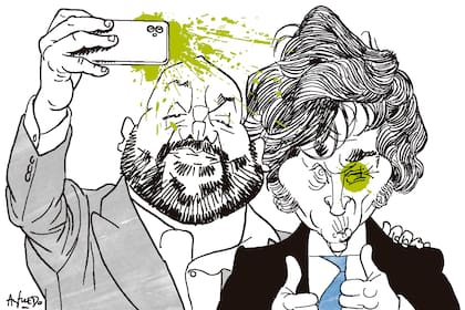 Diego Spagnuolo y Javier Milei